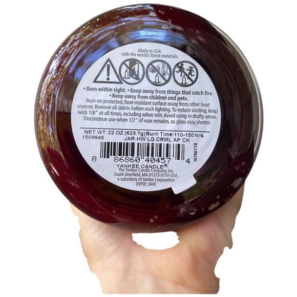 Yankee Candle Caramel Apple Cake 22 oz Large Jar Candle | Rare, Retired, HTF - Picture 6 of 9